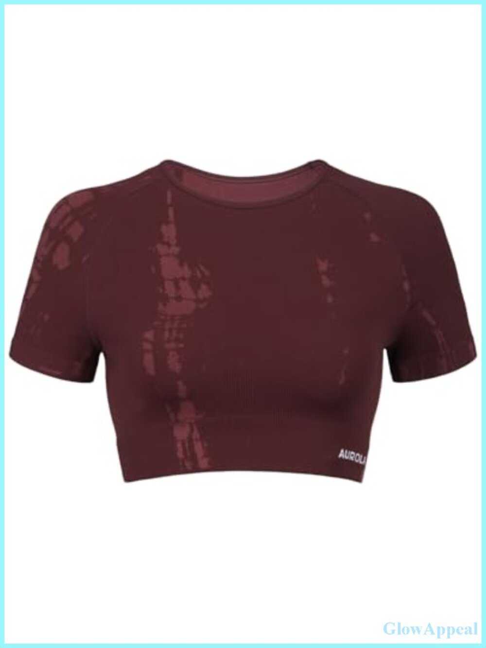 Seamless Serpent Snake Crop Top, Short Sleeve Athletic Tee for Workout & Yoga